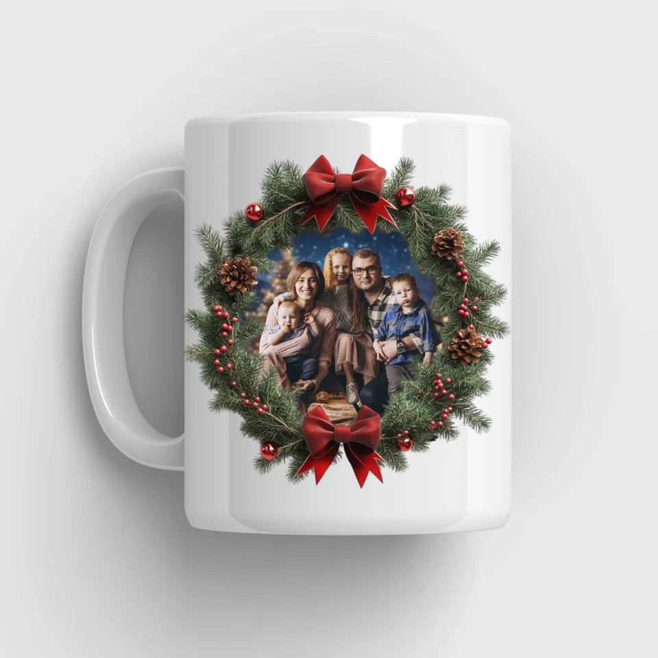Rodzinne zdjęcie świąteczne - Kubek, wyjątkowy prezent na Boże Narodzenie dla rodziny