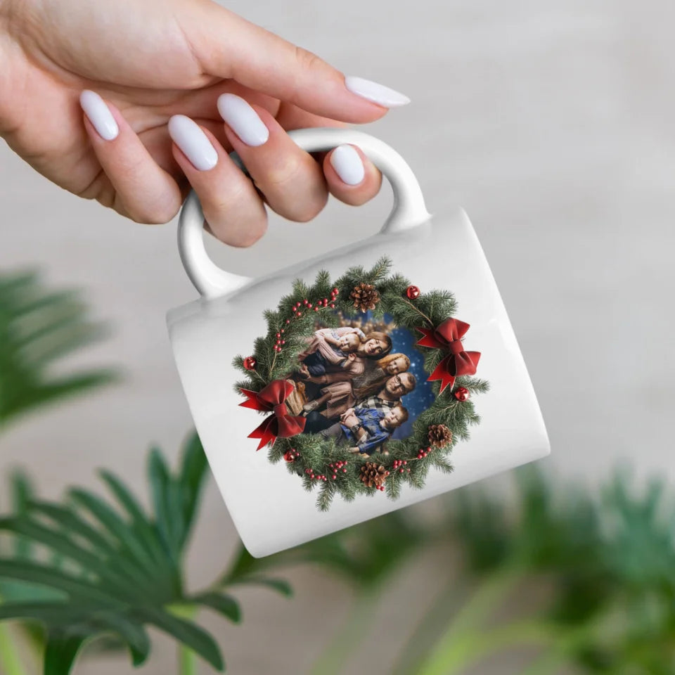 Rodzinne zdjęcie świąteczne - Kubek, wyjątkowy prezent na Boże Narodzenie dla rodziny