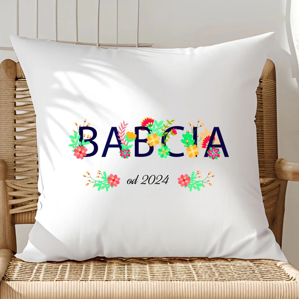 Babcia od - poduszka, spersonalizowany prezent dla babci