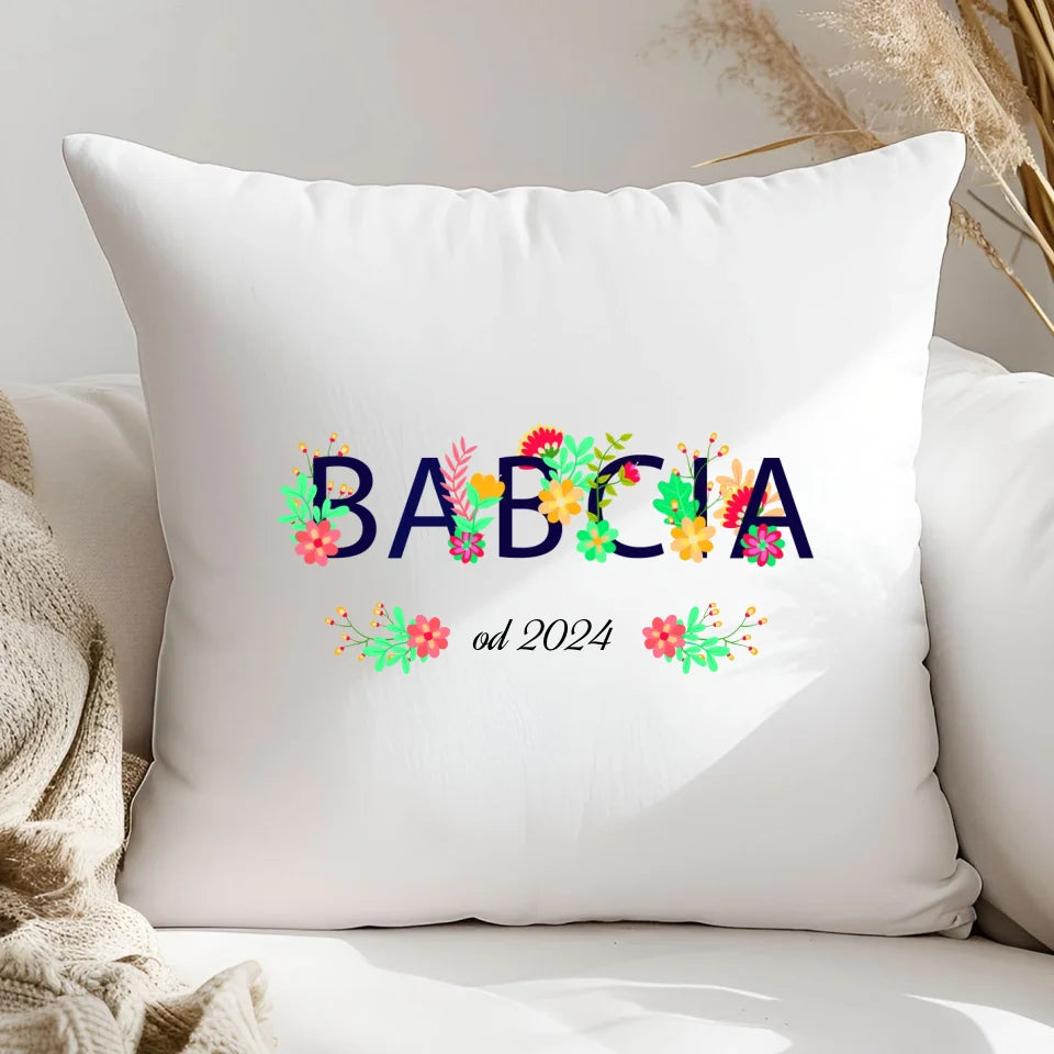 Babcia od - poduszka, spersonalizowany prezent dla babci