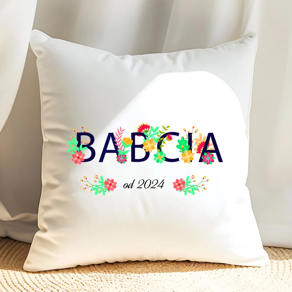 Babcia od - poduszka, spersonalizowany prezent dla babci