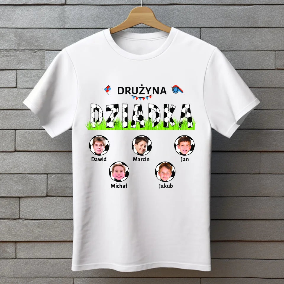 Drużyna dziadka - koszulka, wyjątkowy prezent dla dziadka