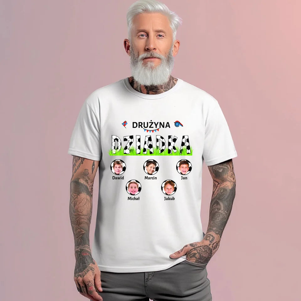 Drużyna dziadka - koszulka, wyjątkowy prezent dla dziadka