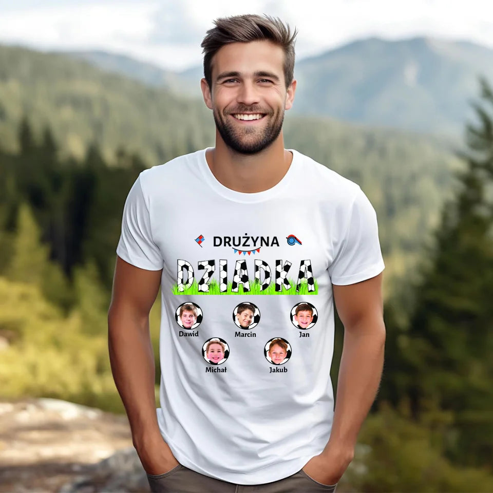 Drużyna dziadka - koszulka, wyjątkowy prezent dla dziadka
