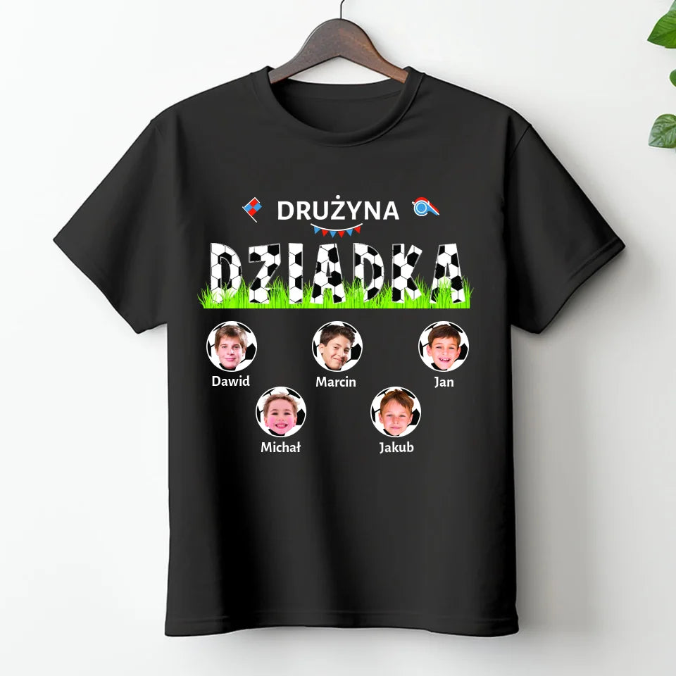 Drużyna dziadka - koszulka, wyjątkowy prezent dla dziadka