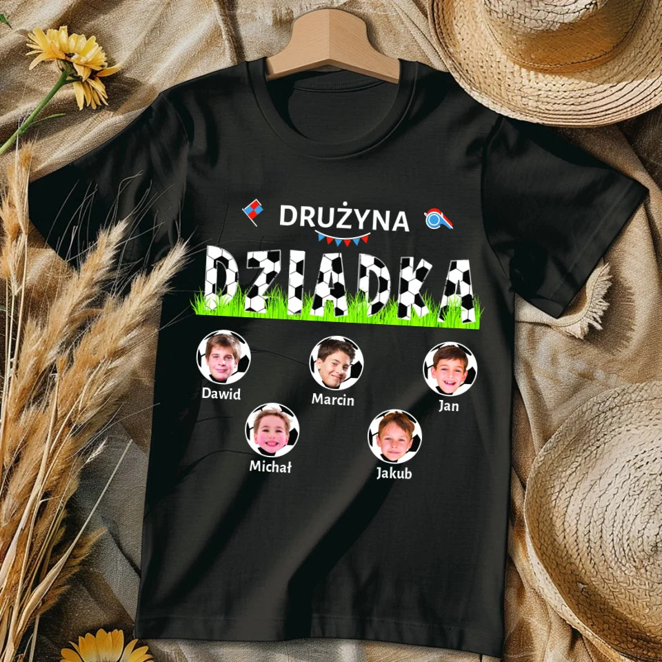 Drużyna dziadka - koszulka, wyjątkowy prezent dla dziadka