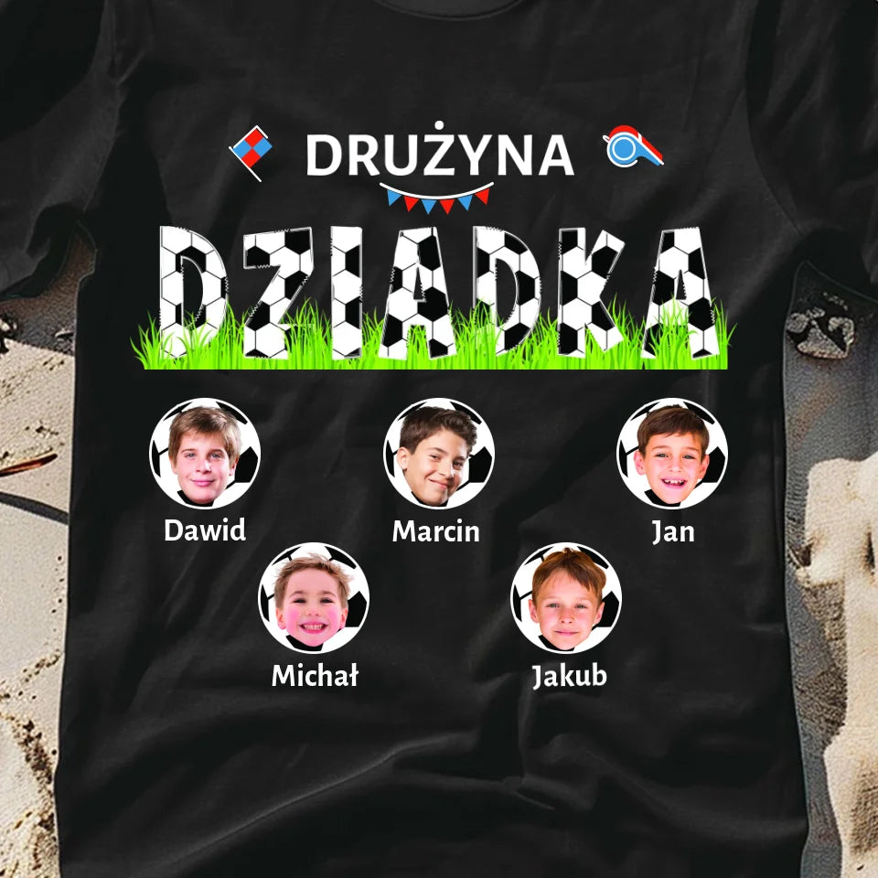 Drużyna dziadka - koszulka, wyjątkowy prezent dla dziadka