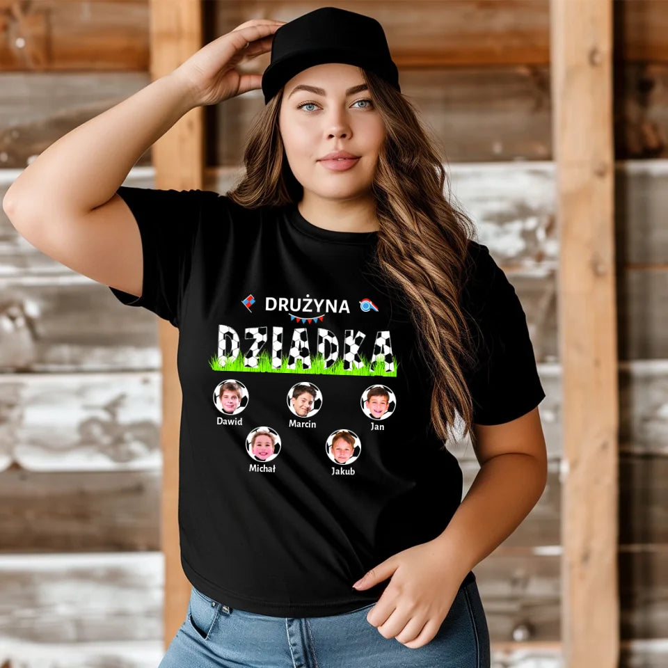 Drużyna dziadka - koszulka, wyjątkowy prezent dla dziadka