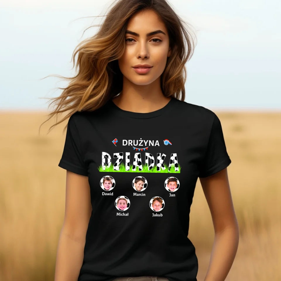 Drużyna dziadka - koszulka, wyjątkowy prezent dla dziadka