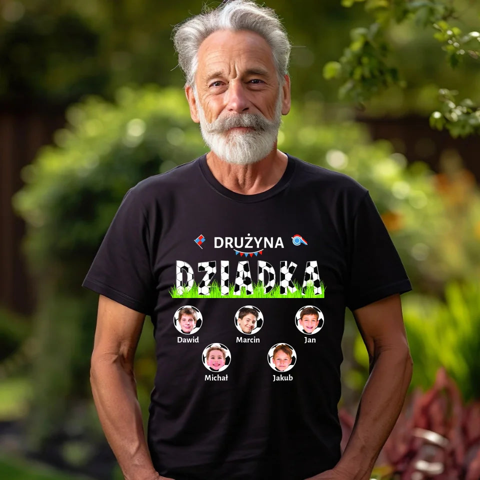 Drużyna dziadka - koszulka, wyjątkowy prezent dla dziadka