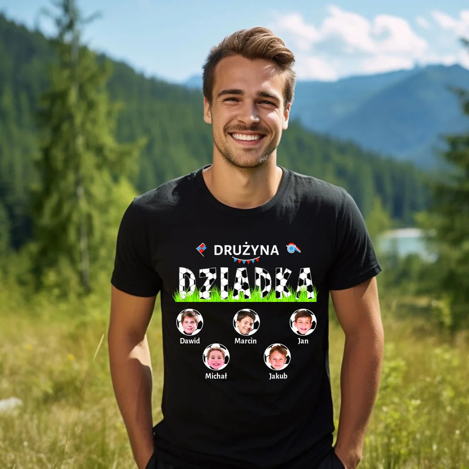 Drużyna dziadka - koszulka, wyjątkowy prezent dla dziadka