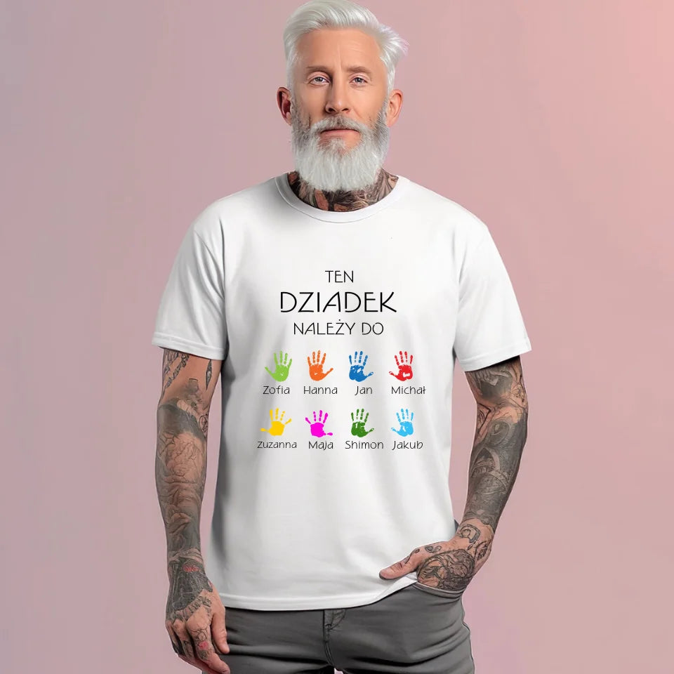 Ten dziadek należy do - koszulka, wyjątkowy prezent dla dziadka