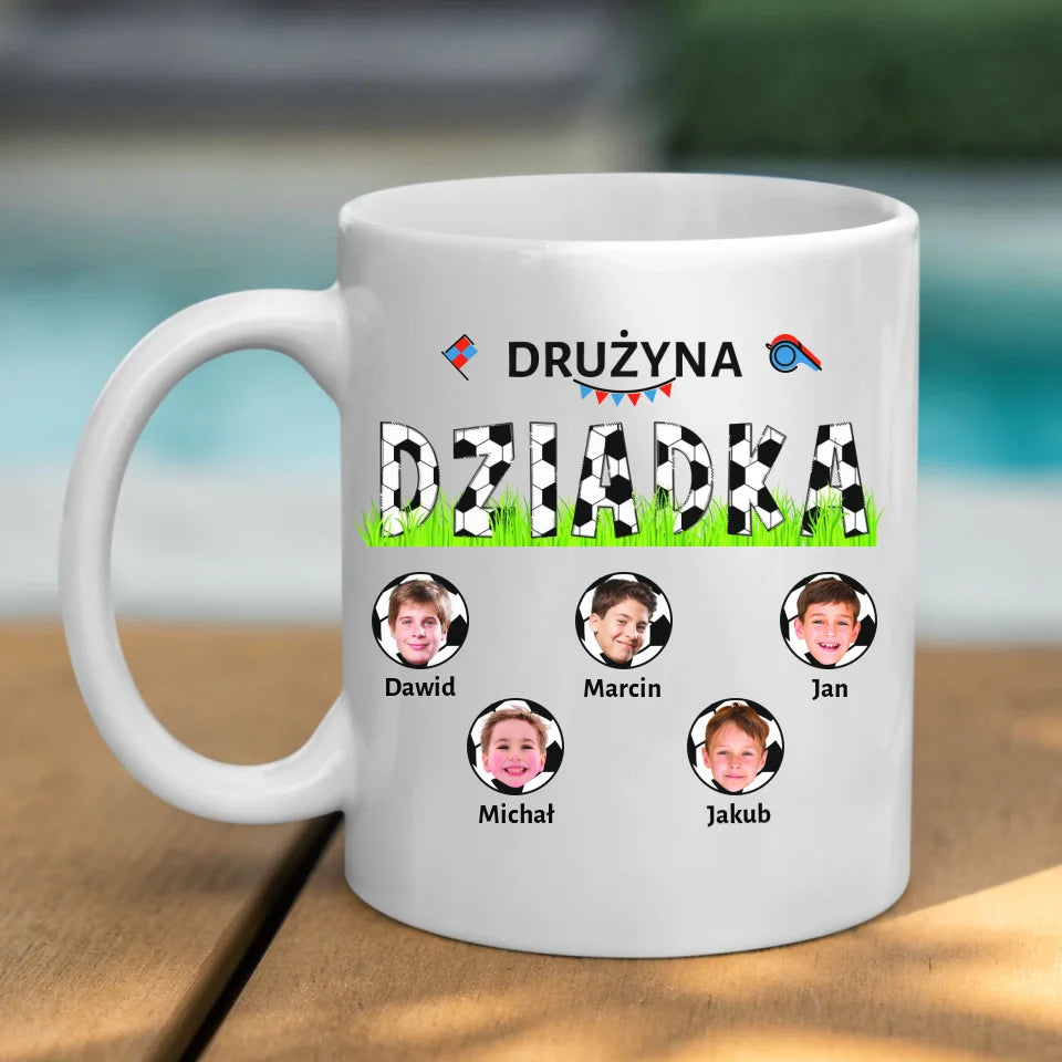Drużyna dziadka - kubek, wyjątkowy prezent dla dziadka