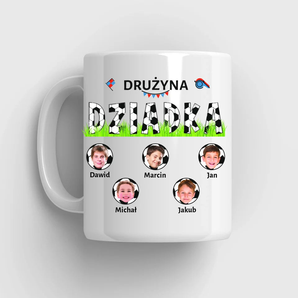 Drużyna dziadka - kubek, wyjątkowy prezent dla dziadka