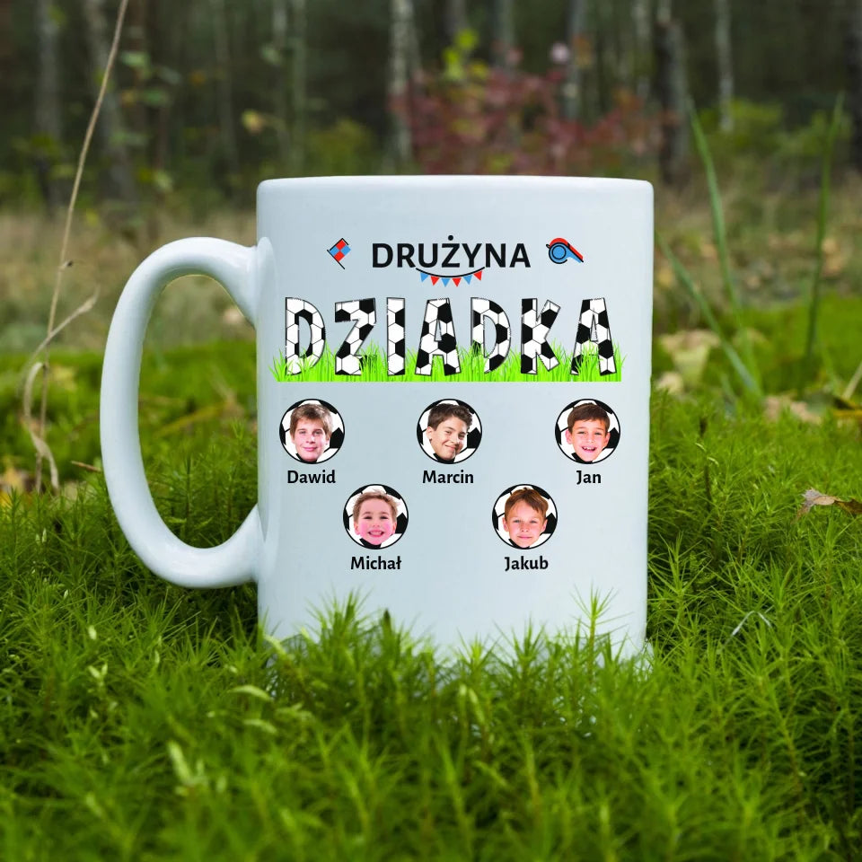 Drużyna dziadka - kubek, wyjątkowy prezent dla dziadka