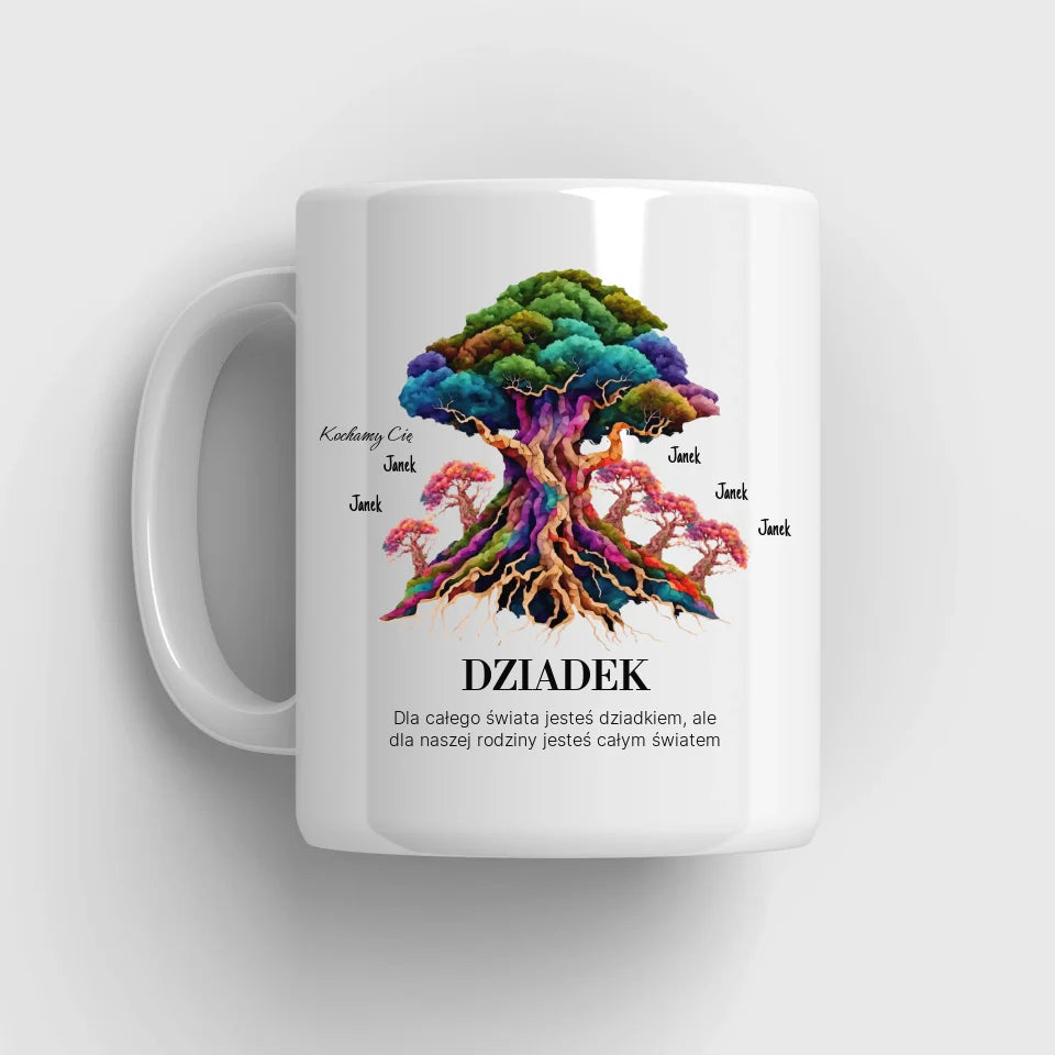 Dla całego świata jesteś dziadkiem - kubek, wyjątkowy prezent dla dziadka