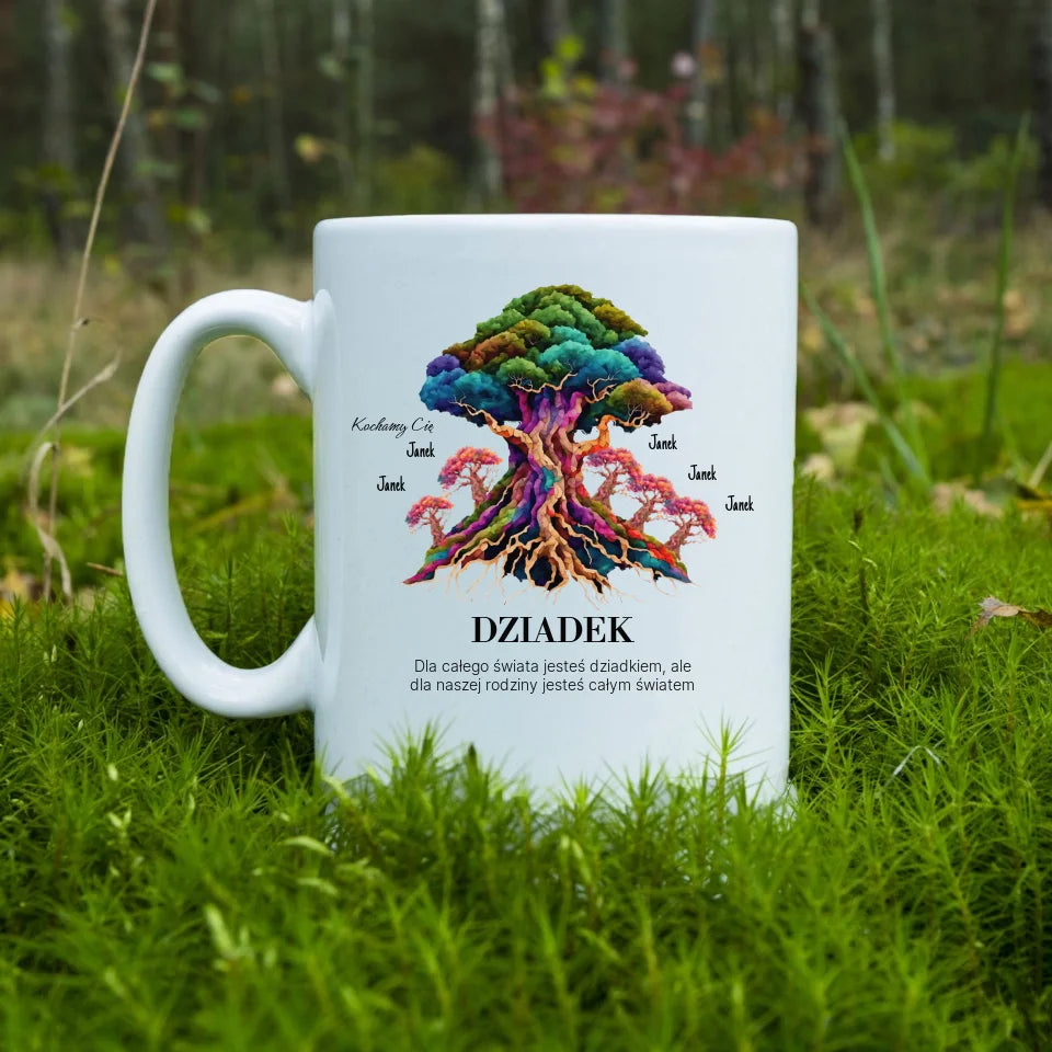 Dla całego świata jesteś dziadkiem - kubek, wyjątkowy prezent dla dziadka