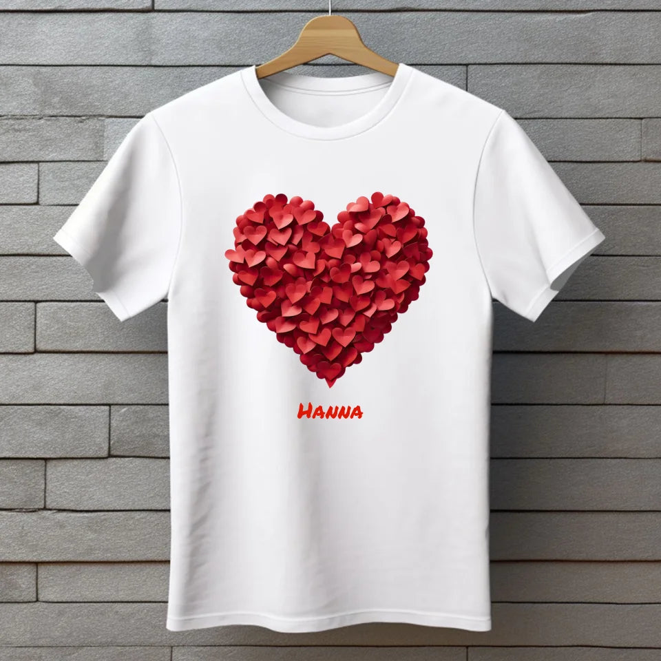 Serce miłości #2 - koszulka, wyjątkowy prezent dla pary