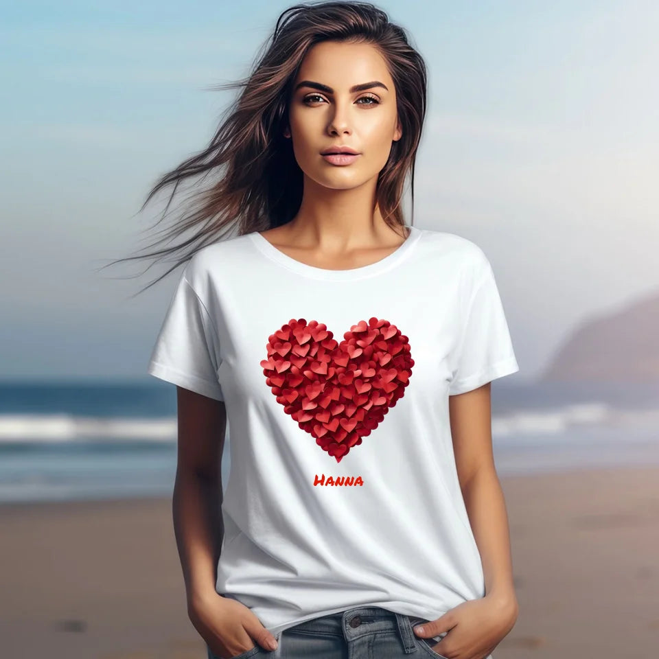 Serce miłości #2 - koszulka, wyjątkowy prezent dla pary