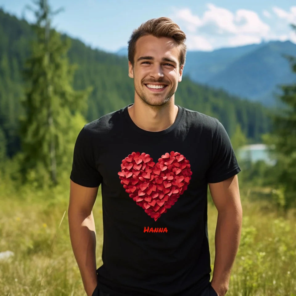 Serce miłości #2 - koszulka, wyjątkowy prezent dla pary