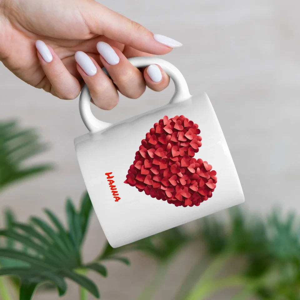 Serce miłości #2 - Kubek, wyjątkowy prezent dla pary