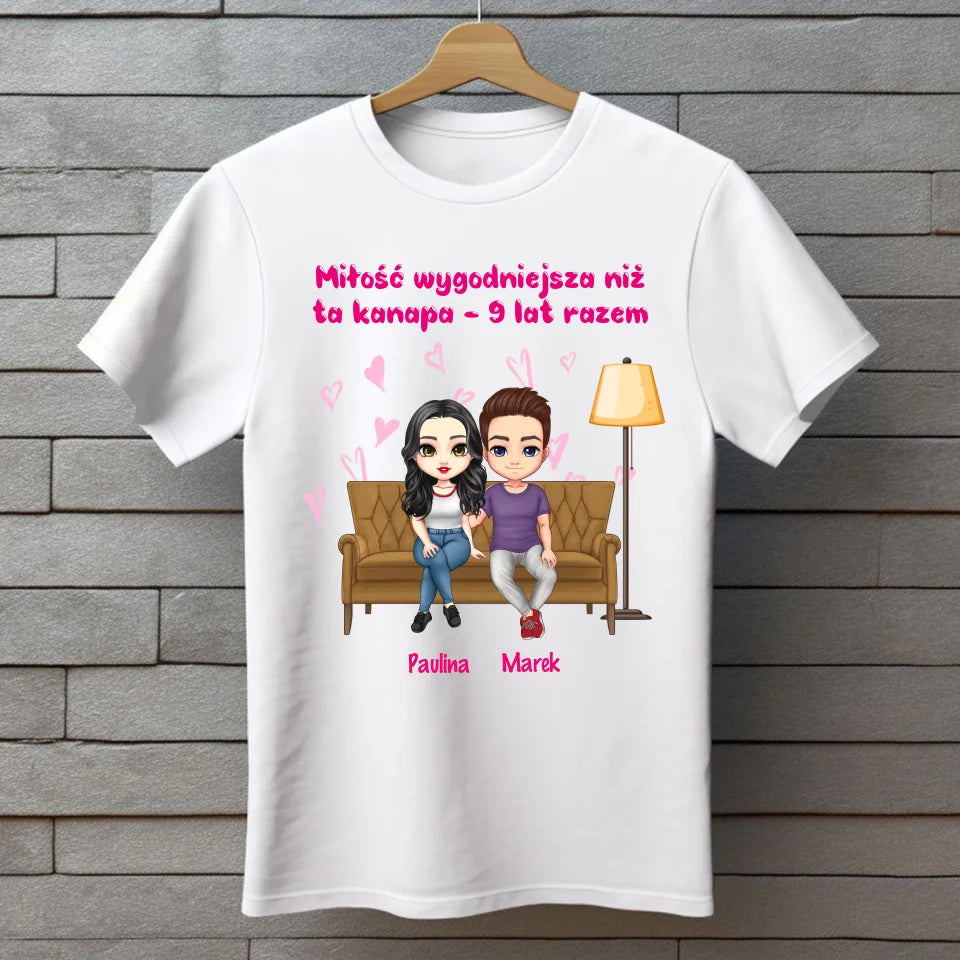 x lat razem - koszulka, wyjątkowy prezent dla pary