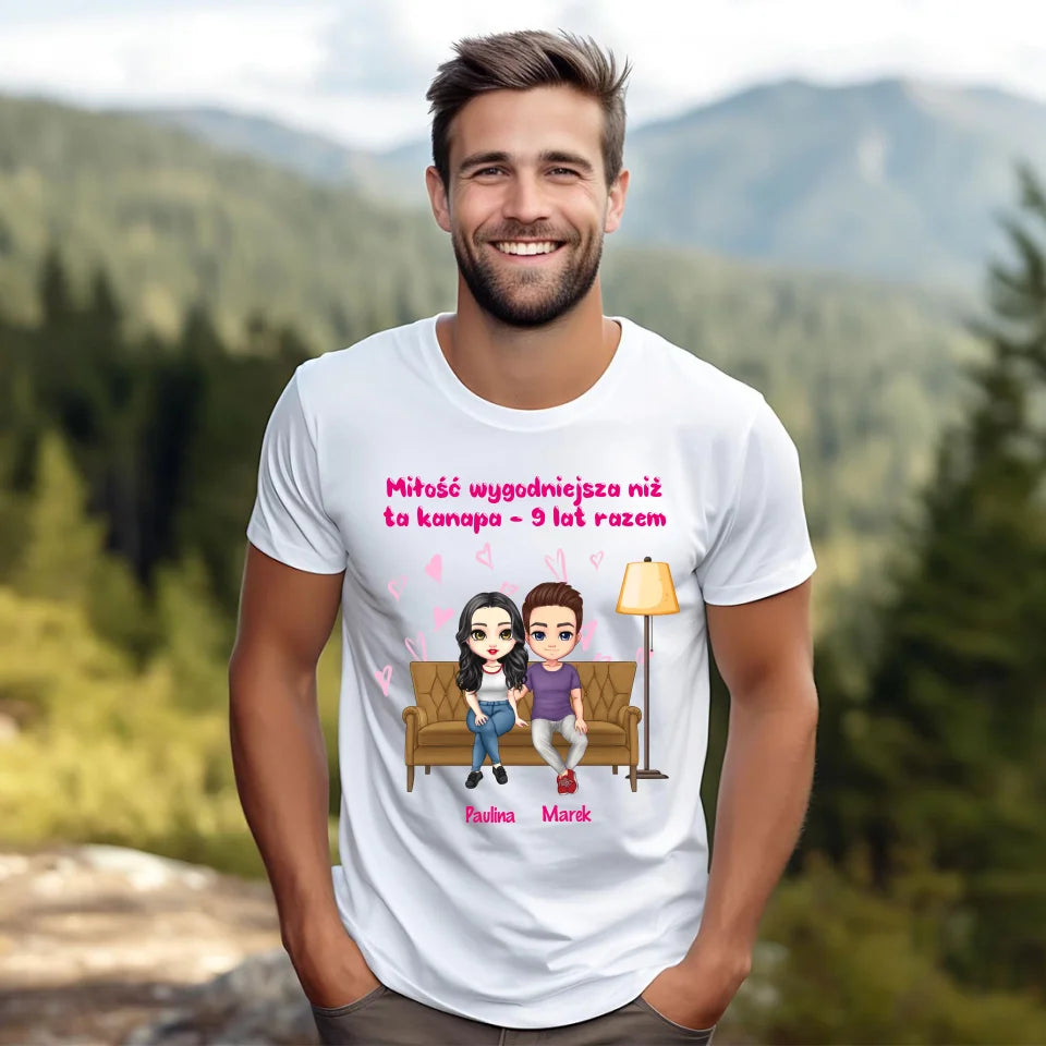 x lat razem - koszulka, wyjątkowy prezent dla pary