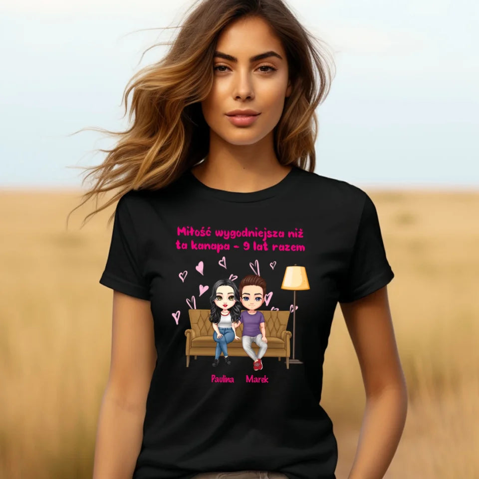 x lat razem - koszulka, wyjątkowy prezent dla pary