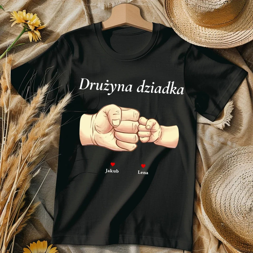 Drużyna dziadka #2 - koszulka, wyjątkowy prezent dla dziadka