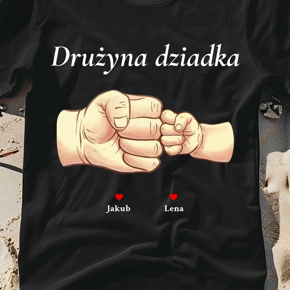 Drużyna dziadka #2 - koszulka, wyjątkowy prezent dla dziadka