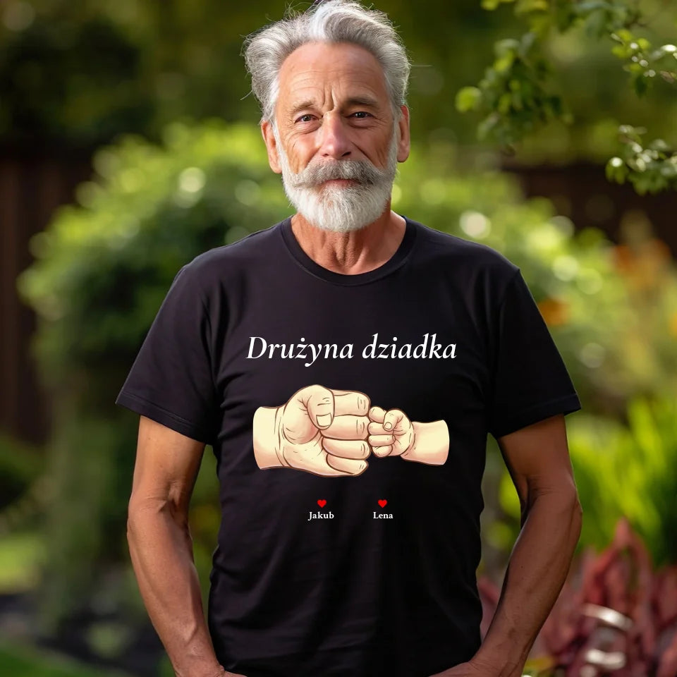 Drużyna dziadka #2 - koszulka, wyjątkowy prezent dla dziadka