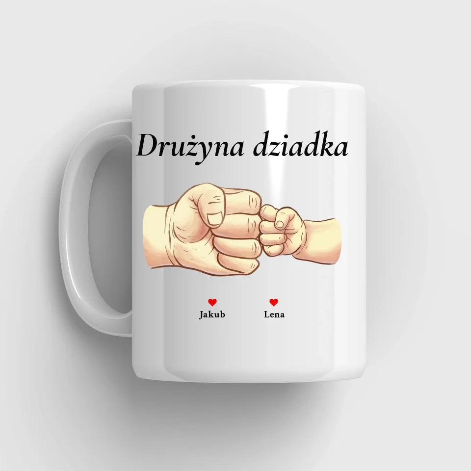 Drużyna dziadka #2 - kubek, wyjątkowy prezent dla dziadka