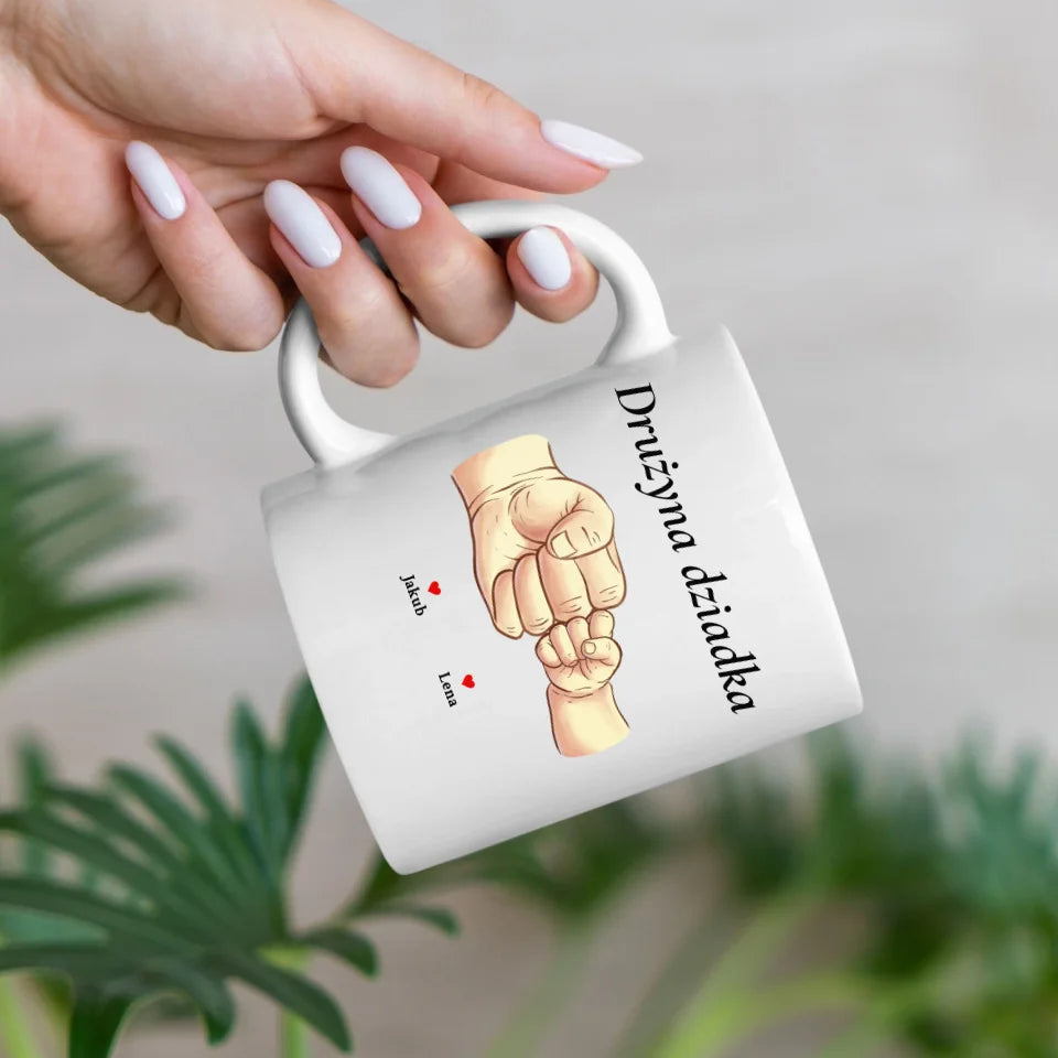 Drużyna dziadka #2 - kubek, wyjątkowy prezent dla dziadka