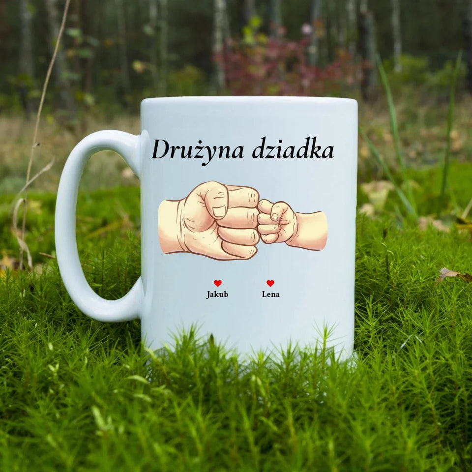 Drużyna dziadka #2 - kubek, wyjątkowy prezent dla dziadka