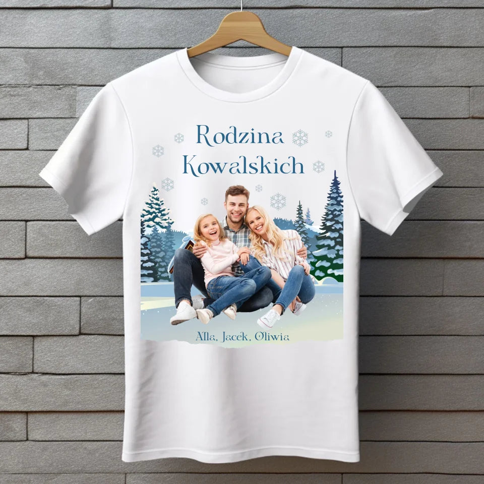 Rodzinne zdjęcie świąteczne - koszulka, wyjątkowy prezent na Boże Narodzenie dla rodziny