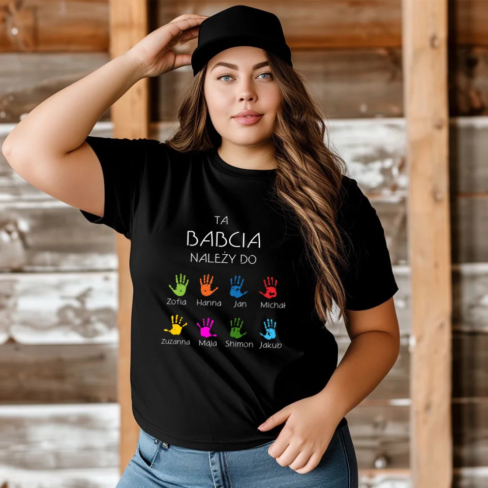 TA BABCIA NALEŻY DO - koszulka, wyjątkowy prezent dla babci