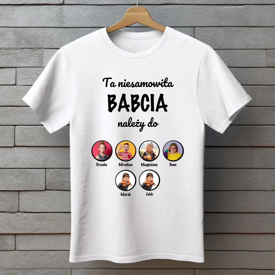 Ta niesamowita BABCIA należy do - koszulka, wyjątkowy prezent dla babci