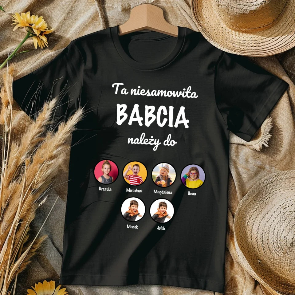 Ta niesamowita BABCIA należy do - koszulka, wyjątkowy prezent dla babci