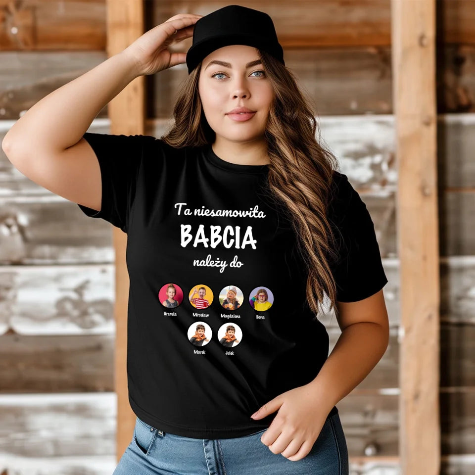 Ta niesamowita BABCIA należy do - koszulka, wyjątkowy prezent dla babci