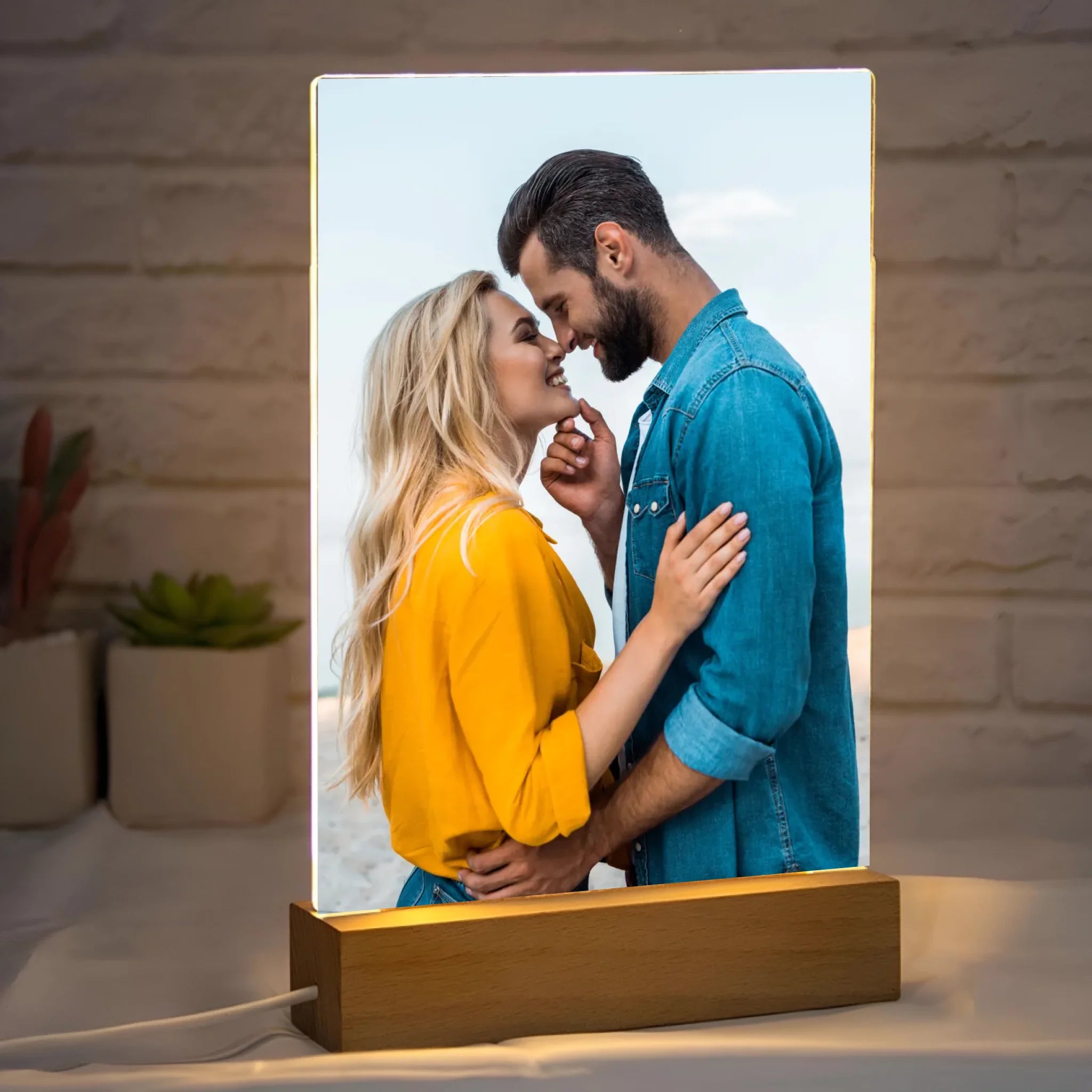 Zdjęcie pary - Druk na szkle, spersonalizowany prezent dla pary