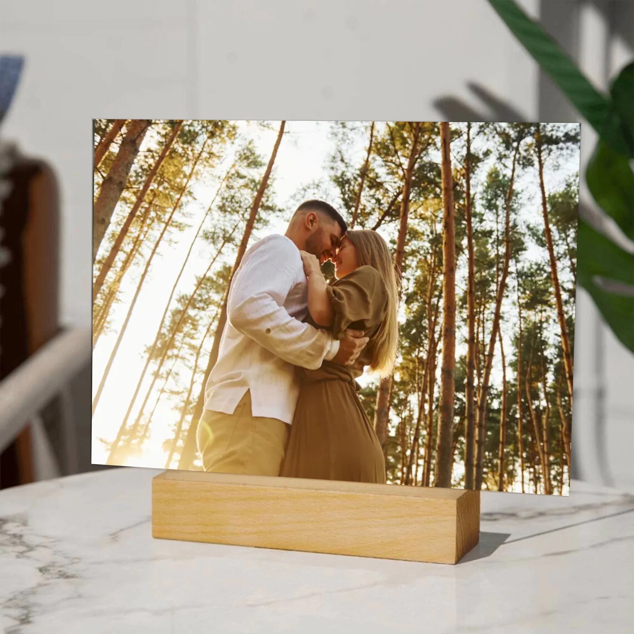 Zdjęcie zakochanych - Druk na szkle, spersonalizowany prezent dla pary