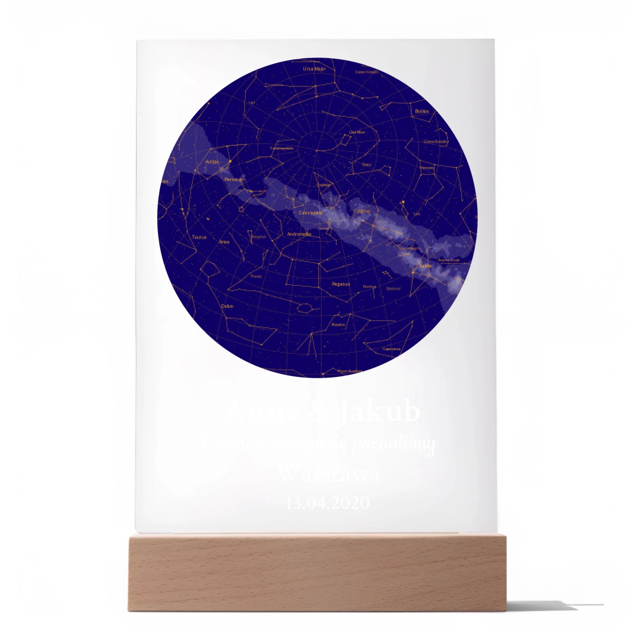 Początek naszej podróży - Druk na szkle, spersonalizowany prezent dla pary