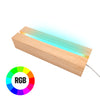Drewniana podstawka z RGB