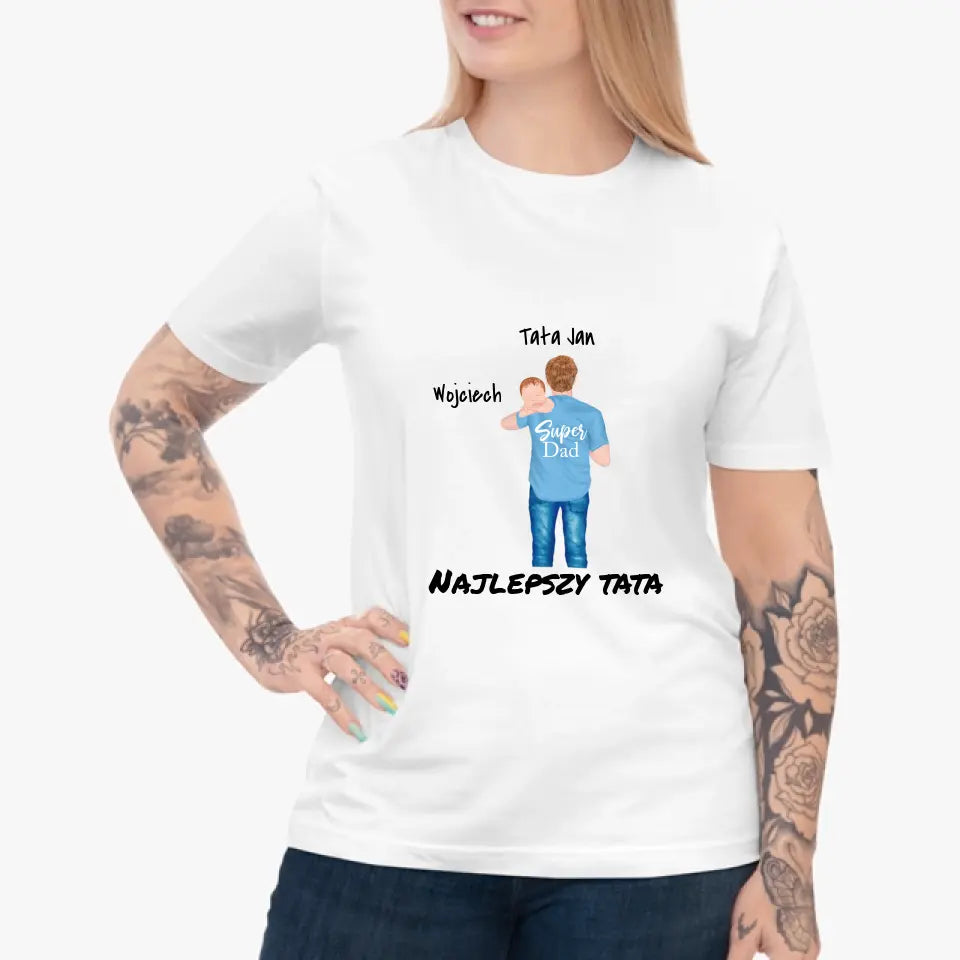 Tata i syn - Personalizowana koszulka dla taty #4