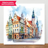 Poznań (Akwarela) - druk na płótnie, spersonalizowany prezent