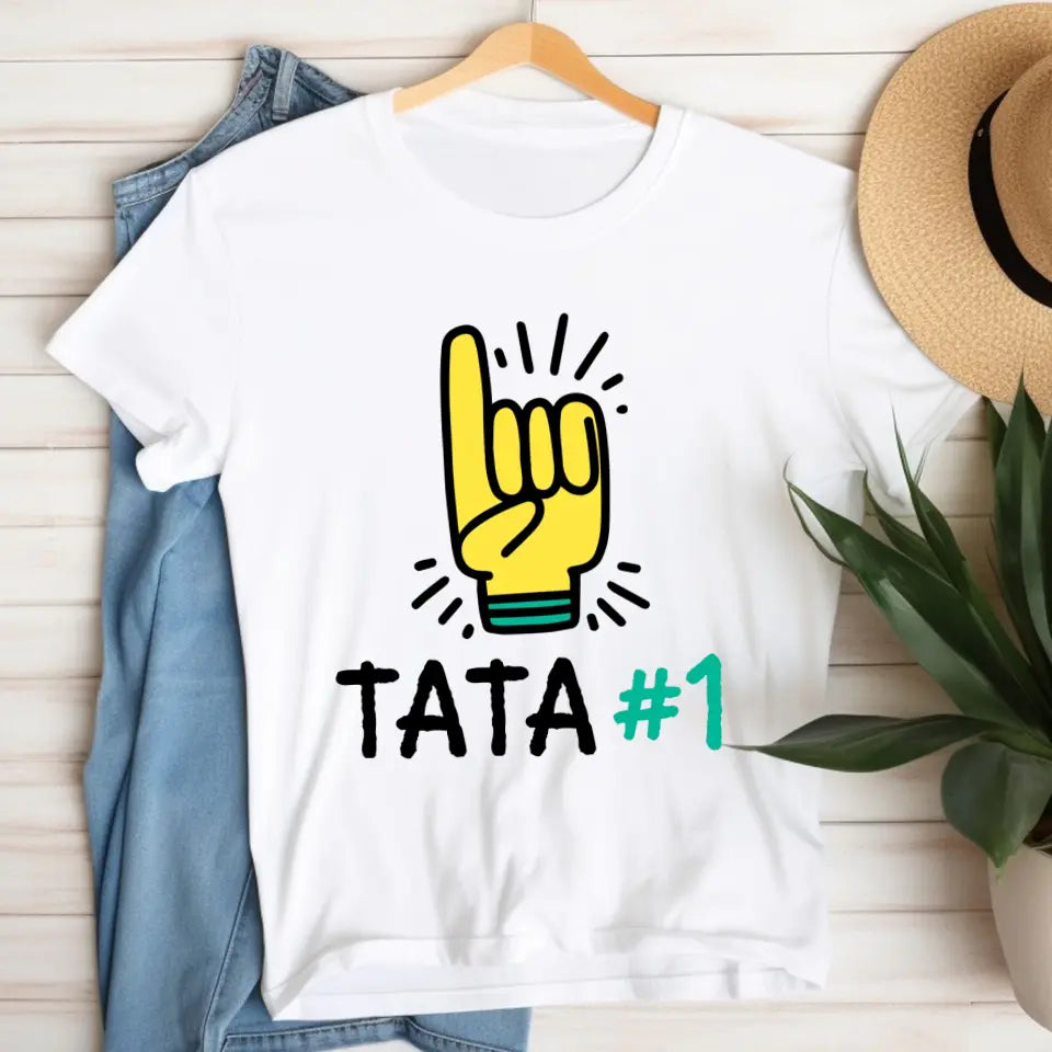 Tata #1 - koszulka, wyjątkowy prezent dla taty