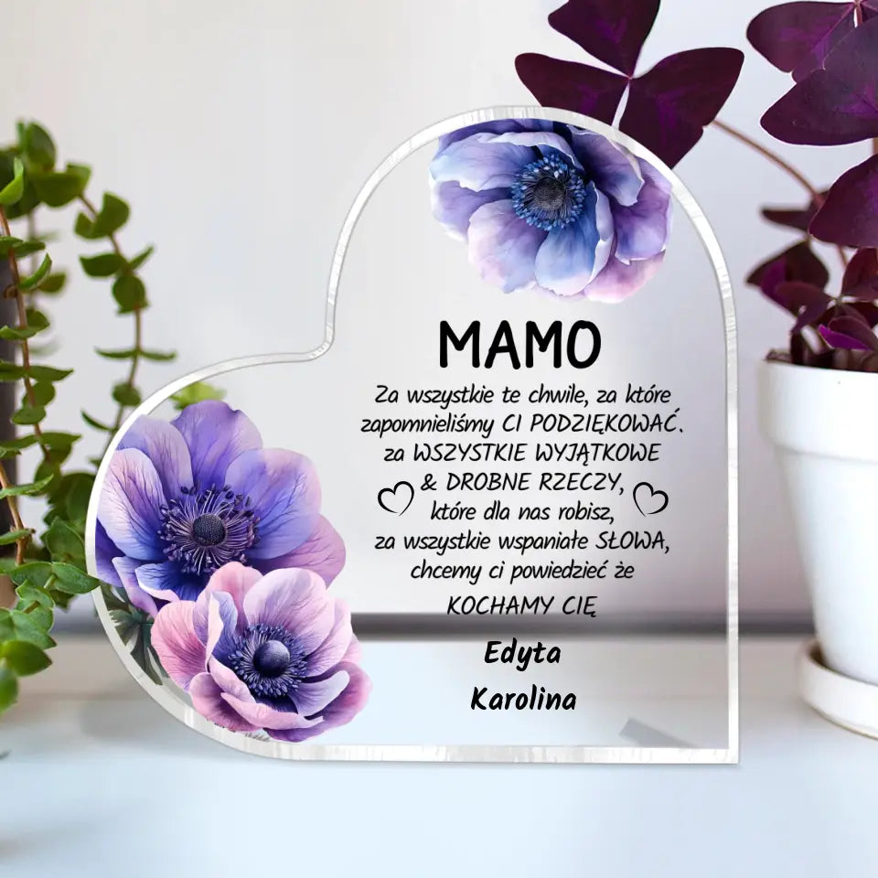 Serce z kwiatami