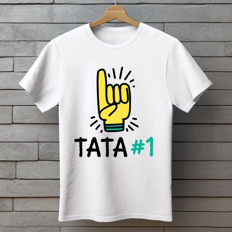 Tata #1 - koszulka, wyjątkowy prezent dla taty