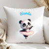 Panda baletnica - poduszka, spersonalizowany prezent na Mikołajki dla dziewczynki