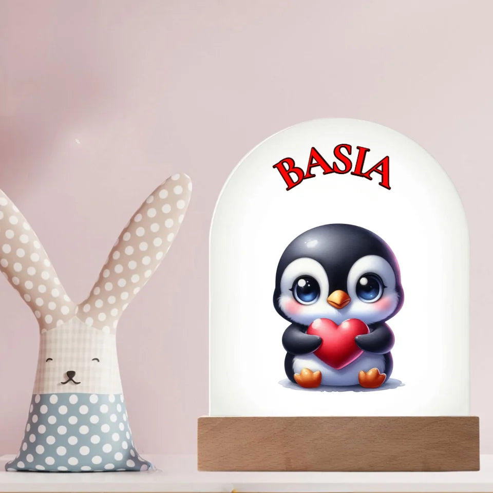 Lampka nocna dla dziecka - Uroczy pingwin